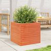 vidaXL Garden Planter Wax Brown 50x50x45.5 cm Solid Wood Pine
