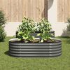 vidaXL Garden Raised Bed 160x80x44 cm Galvanised Steel Grey