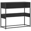 vidaXL Console Table Black 90x35x80 cm Engineered Wood