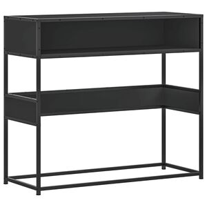 vidaXL Console Table Black 90x35x80 cm Engineered Wood