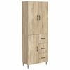 vidaXL Cabinet Set 2 pcs Sonoma Oak 66 x 34.5 x 89.5 cm