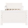 vidaXL Bed Frame with Headboard White 80 x 200 cm Engineered Wood