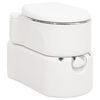 vidaXL Integrated Camping Toilet White 24+17 L HDPE&Steel