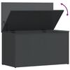 vidaXL Storage Chest High Gloss Grey 84x42x46 cm Engineered Wood