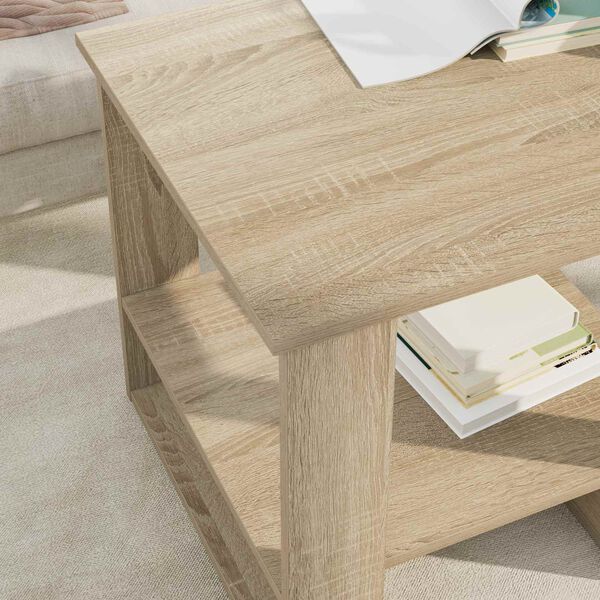 vidaXL Coffee Table Sonoma Oak 51 x 50 x 50 cm Engineered Wood