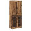 vidaXL Highboard 2 pcs Old Wood 69.5 x 34 x 180 cm Engineered Wood