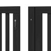 vidaXL Dog Gate with Door Foldable 12 Panels Black 960 cm Poplar Wood