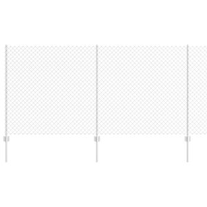 vidaXL Chain Link Fence with Post 10 x 1.2 m (W x H)