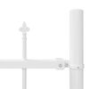 vidaXL Garden Fence 6 pcs White 170 x 190 cm Powder-Coated Steel