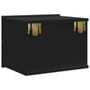 vidaXL Bedside Cabinet Black 40x30x30 cm Engineered Wood