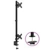 vidaXL Dual Monitor Stand Black Steel VESA 75/100 mm