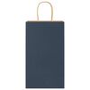 vidaXL Paper Bags 50 pcs with Handles Blue 21x11x36 cm