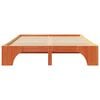 vidaXL Bed Frame Wax Brown 150 x 200 cm Solid Pine Wood
