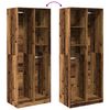 vidaXL Wardrobe Old Wood 80x50x200 cm Engineered Wood