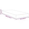 vidaXL Bed Mattress with Mattress Sage 90 x 200 cm Fabric