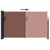 vidaXL Retractable Side Awning Brown 117x300 cm