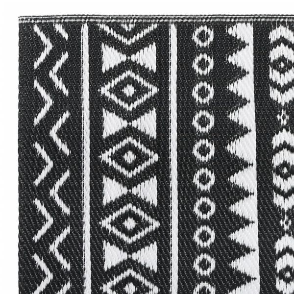 vidaXL Outdoor Carpet ARAKIL Black 80x250 cm PP