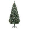 vidaXL Artificial Pre-lit Christmas Tree with Ball Set Pine Cones 180 cm