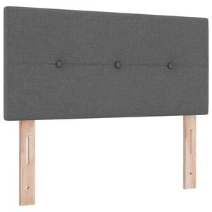 vidaXL Headboard with Headboard Dark Grey 100 cm Faux Leather