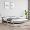vidaXL Bed Frame without Mattress Light Grey 180x200cm Super King Fabric