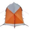 vidaXL Camping Tent Dome 1-Person Grey and Orange Waterproof