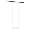 vidaXL Sliding Door ORKDAL White and Black 78 x 232 cm