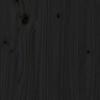 vidaXL Wall Headboard Black 96x3x63 cm Solid Wood Pine