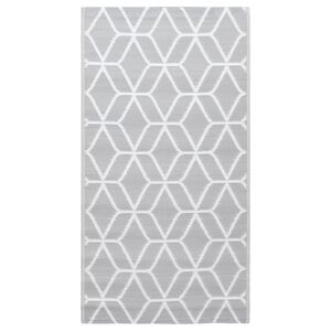 vidaXL Outdoor Carpet | Grey | Polypropylene | 190 cm x 290 cm | Pattern