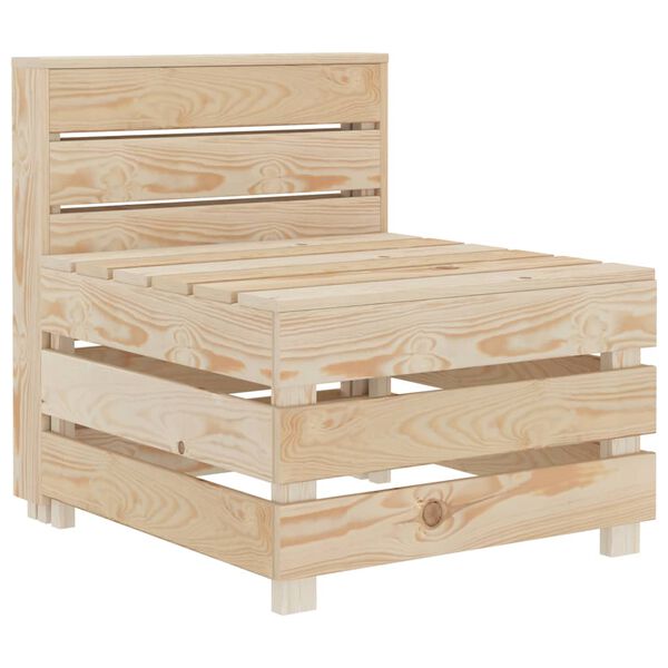 vidaXL Garden Pallet Sofa Wood