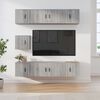 vidaXL 7 Piece TV Cabinet Set Grey Sonoma Engineered Wood