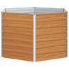 vidaXL Raised Garden Bed Light Brown 129 x 129 x 77 cm