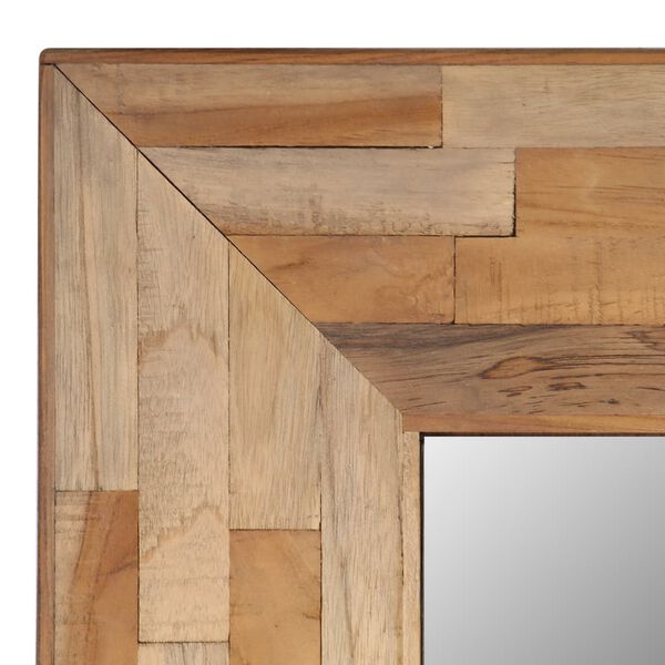 vidaXL Mirror Reclaimed Teak 50x110 cm