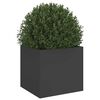 vidaXL Planter Black 32x30x29 cm Steel