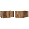 vidaXL TV Cabinet Set Wall-mounted Old Wood Engineered Wood