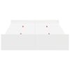 vidaXL Storage Bed Frame White 120 x 190 cm Engineered Wood
