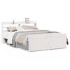 vidaXL Bed Frame with Headboard without Mattress White 120x200 cm