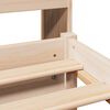 vidaXL Bookcase Bed without Mattress 75x190cm Small Single Solid Wood Pine