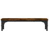 vidaXL Monitor Stand Smoked Oak 55x23x14 cm Engineered Wood