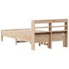 vidaXL Bed Frame without Mattress 75x190 cm Small Single Solid Wood Pine