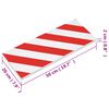 vidaXL Wall Protectors 6 pcs Red&White 50x20x2 cm EVA Foam