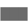 vidaXL Dining Table Grey 180x90x76 cm Engineered Wood