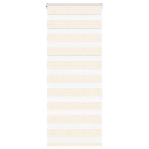vidaXL Zebra Blind Marble Beige 55x150 cm Fabric Width 50.9 cm Polyester