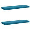 vidaXL Bench Cushions SOEST 2 pcs 100% Polyester Light Blue