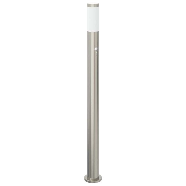 vidaXL Bollard Light with Sensor 110 cm Stainless Steel IP44