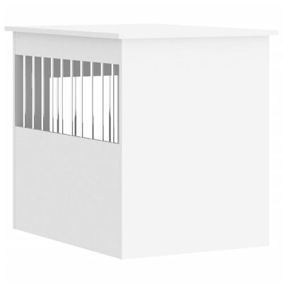 vidaXL Dog Crate Furniture White 55x75x65 cm Engineered Wood