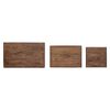 vidaXL Nesting Table 3 pcs Brown Solid Mahogany wood