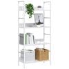 vidaXL 4-Layer Book Shelf White 60x27.6x124.5 cm Engineered Wood