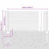 vidaXL Fence with Post Silver 0.6 x 25 m Steel