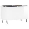 vidaXL Record Cabinet High Gloss White 74.5x38x48 cm Engineered Wood