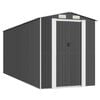 vidaXL Garden Shed Anthracite 192x523x223 cm Galvanised Steel